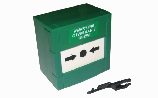 Przyciski p.poż i wyjść awaryjnych