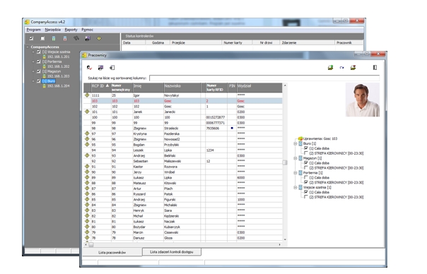 Oprogramowanie kontroli dostępu